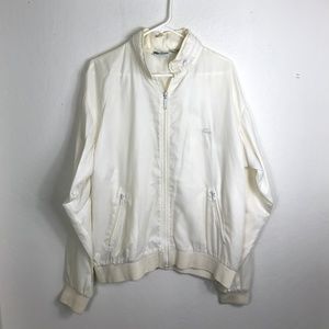 Mens XL Lacoste Club White Logo Track Jacket VTG